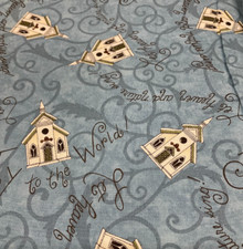 WINTER SONG 1923-BLUE BY DEB STRAIN FOR MODA- 1 2/3 YARDS