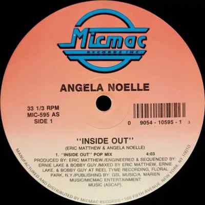 Angela Noelle Inside Out Vinyl Single 12inch Micmac Records, Inc.