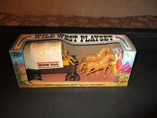 Vintage/PP/COMPANY/PLASTIC/TOY WILD/WEST/PLAYSET 1970's/NEW