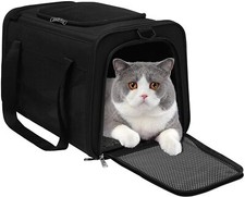 WDM Pet Travel Carrier Bag - Airline Approved Soft Sided Folding Pet Cage
