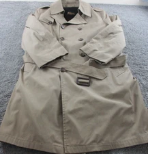 Richman Brothers Coat 42 Long Length Vintage Fur Lined Detachable USA Made