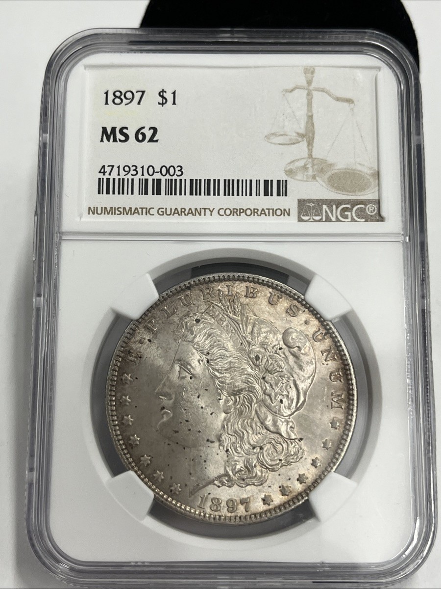 1897 Morgan Silver Dollar $1 - MS62 NGC - Philadelphia | eBay