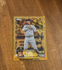 Juan Soto 2023 Topps Chrome Gilded Gold Wave #66 New York Mets Padres /75