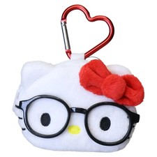 Sanrio Characters Hello Kitty Glasses Kitty Face Coin Case Red 2026 Summer JP