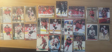 NJ Devils Hockey Card Lot. Elias, Stevens,Kirk Muller rookie,Zajac rookie,hughes. rookie card picture