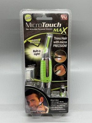 NEW Micro Touch Max All In One Personal Hair Trimmer w/LED Light Nose Ears Neck