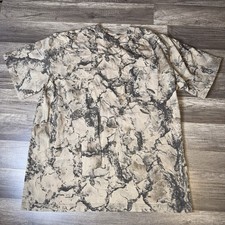 Liberty Camo Pocket T Shirt Mens Large Y2K Brown Hunting Tree Bark Outdoor Tee