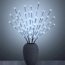 20 LED Branch Twig Lights Light Up Willow Tree Branches Bedroom Home Party Decor