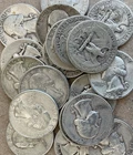 ONE Random 90% Silver Washington Quarter - Mixed Dates 1932-1964 - 1 COIN