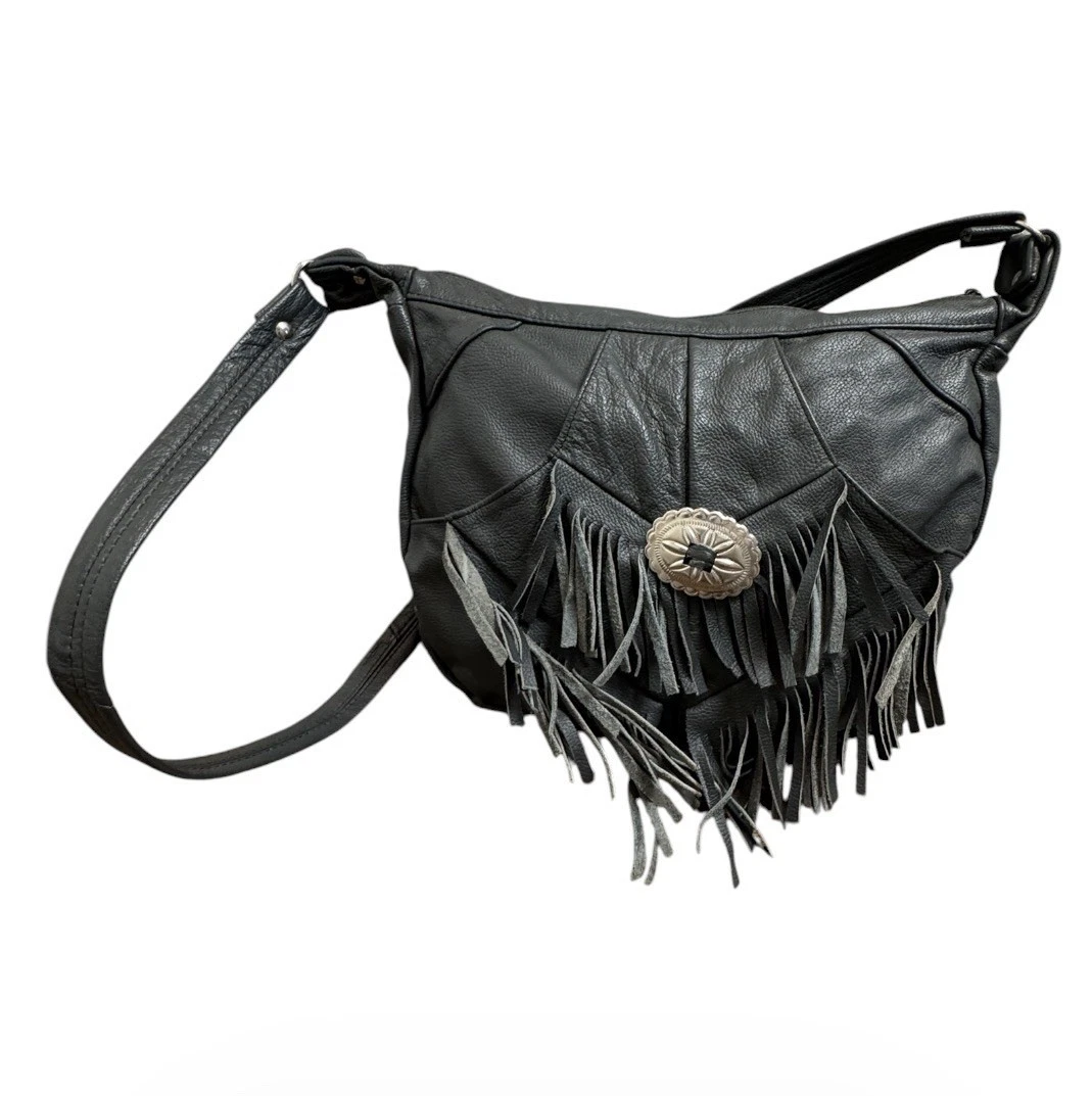 vintage leather fringe purse products for sale | eBay
