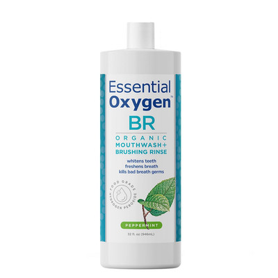 Certified BR Organic Brushing Rinse, All Natural Mouthwash for Whiter Teeth, ...