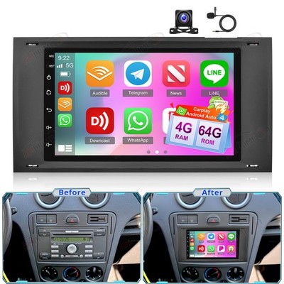 4G+64GB Für Ford Fusion 2005-2009 Android 15 Autoradio Carplay GPS Navi +Kamera