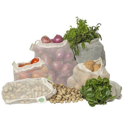 Breathable Mesh Bags for Fruits & Veggies - 8 Pack