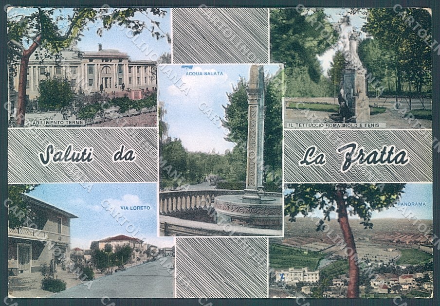 Forlì Bertinoro Fratta saluti da Foto FG cartolina JK3598
