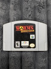 Worms Armageddon N64 ( Nintendo 64 , 2000 ) Cart Only - Authentic - Tested