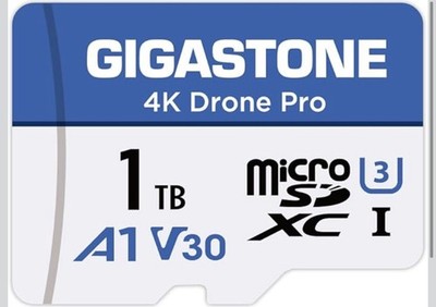 GIGASTONE MicroSD-Karte 1 TB 4K Drohne Pro, MicroSDXC für Wyze Cam 