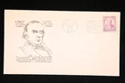 DANIEL WEBSTER 150TH ANNIVERSARY FDC SCOTT 725 UO CLINTON MASSACHUSETTS US COVER