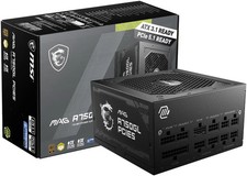 MSI - MAG A750GL PCIE 5 750W ATX 3.1 Full Modular 80 Plus Gold Gaming SEALED