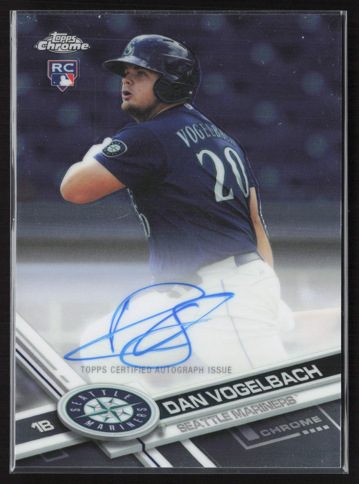 2017 Topps Chrome #RA-DV Dan Vogelbach Rookie Autographs