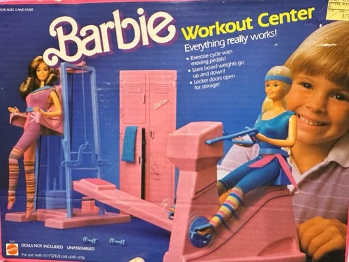 Vintage Mattel Barbie Workout Center Doll Playset 1984 Locker