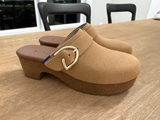 Rothy's The Classic Clog Shoe Butternut Size 7.5 Brown Tan