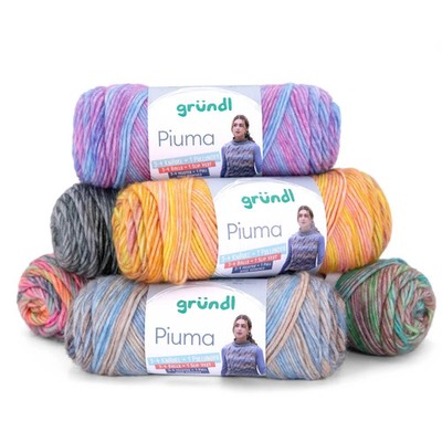 Piuma Multicolorgarn von gründl-Gewicht/Lauflänge 100 g /200 m-OEKO-TEX STANDARD