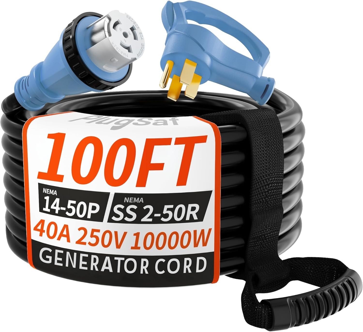 Cord, 100ft 40 Amp Rv Extension Cord With Twist Lock, Genera