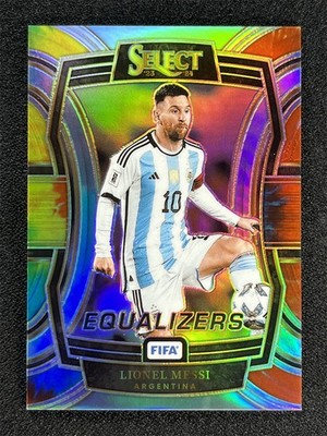 2023-24 Panini Select FIFA Lionel Messi #13 Tie Dye Prizm Equalizers /49