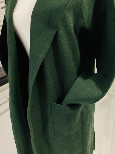 Merokeety A Nuevo Verde Doble Tejido Sobre Talla Suéter Cárdigan Abrigo Abierto Talla M - Imagen 10 de 14