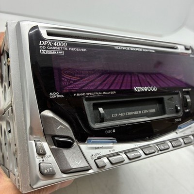 KENWOOD DPX-4000 Car Audio 2DIN CD Cassette 13PIN-BUS RCA Working