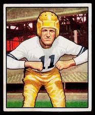 Howard Hartley, 1950 Bowman, #88, Pittsburgh Steelers, RC