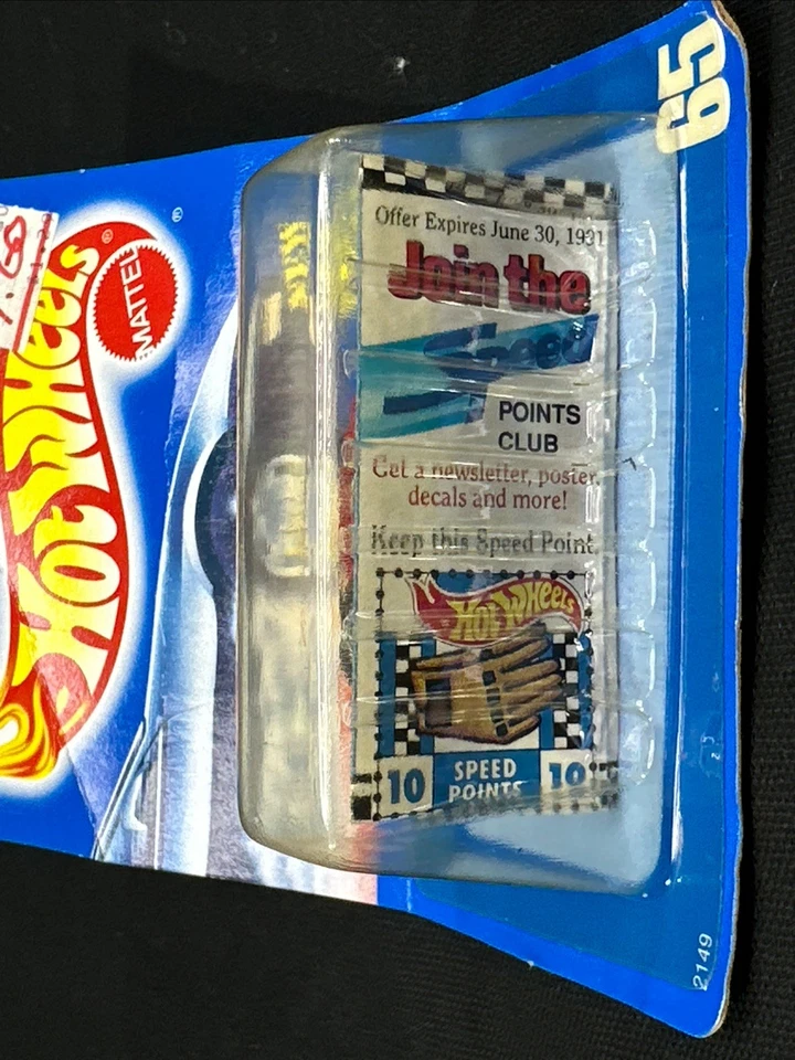 Tarjeta azul Hot Wheels Blackwall VW BUG roja #65 Foto 2 de 4