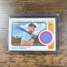 2022  Topps Heritage High Number Rookie Relic Julio Rodriguez #CCR-JR Mariners