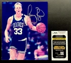 Larry Bird Signed 8x10 JSA Boston Celtics Basketball Hall Of Fame 1979 - 1992