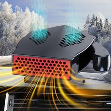 12V Car Heater, 200W Portable Heaters for Cars Windshield Defroster with Heat...