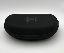 New Authentic Under Armour Large Black Sunglasses Case W. Cloth