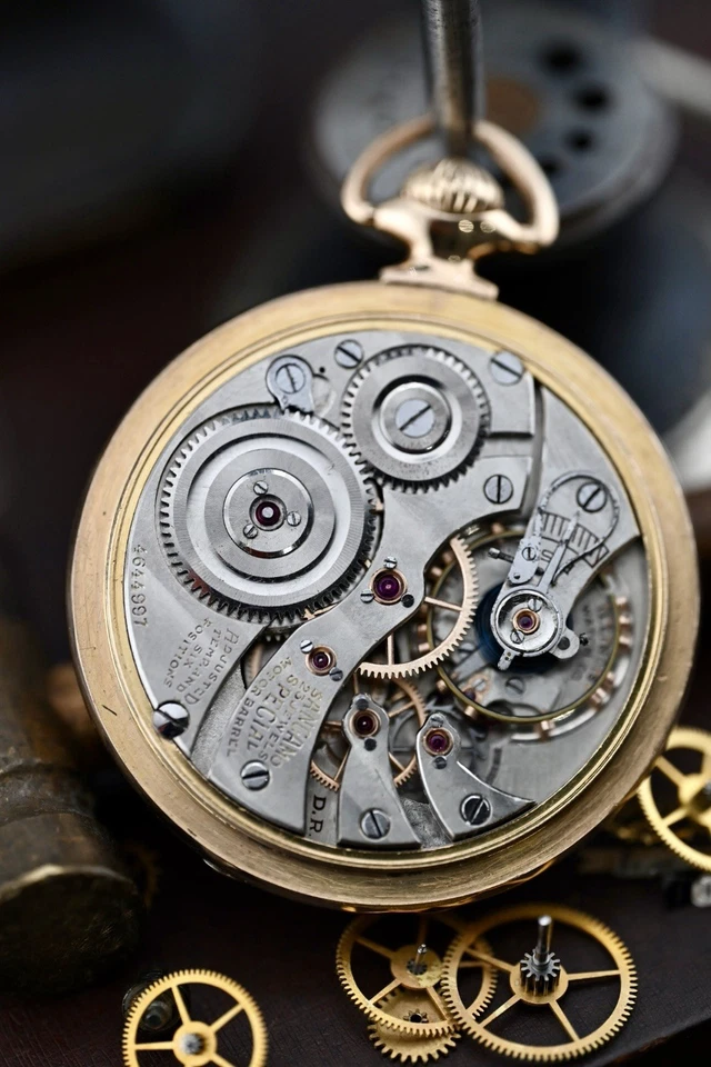 Estuche de fábrica ILLINOIS Sangamo Special (17s, Modelo 13, 23j) 8000 producido Foto 2 de 4