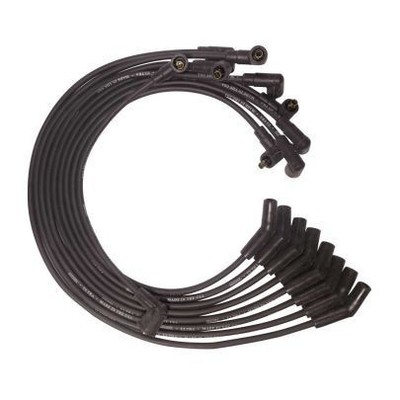 MOROSO Ultra Plug Wire Set BBF Black 8mm Spiral Core, 135? Boots