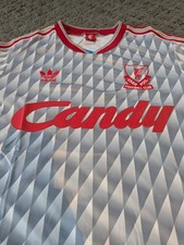 89-91 Mens Liverpool Away large football shirt Free Delivery