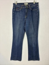 jeanstar womens blue Jeans Size 10 denim boot cut dark wash