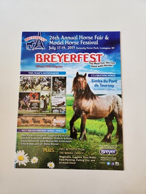Breyerfest 2015 Event Program Memorabilia Vive LA France