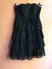 BN Signature Next Woman Black Strapless Promp Dress Size 12