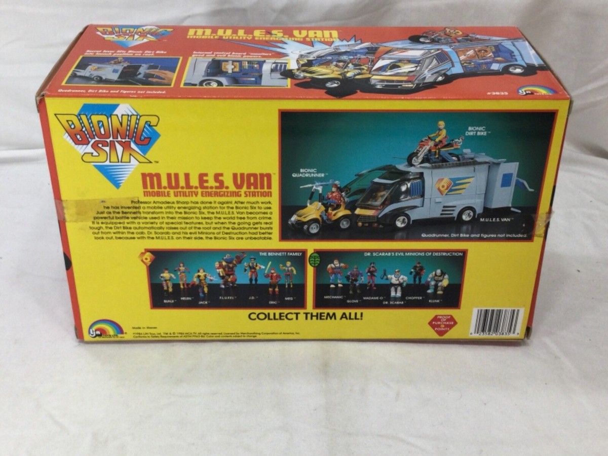 ヴィンテージ DENNISON ミニタグ　一箱　b26 1986 Vintage Bionic SIX 6 MULES Van Complete Boxed Sealed Parts