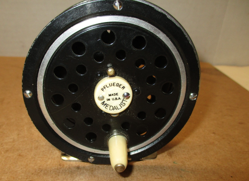 Moulinet Mouche Vintage Pflueger #1495 Médaille - Avec Boîte Et Papiers D'origine