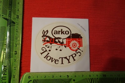  Alter Aufkleber Kaffee ARKO I love Typ 5