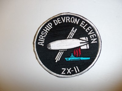 b9802 post WW 2 US Navy Airship ZX-11 Devron Blimp Air Ship