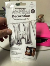 Anagram Letter "H" Silver Minishape 16" Foil Balloon New 