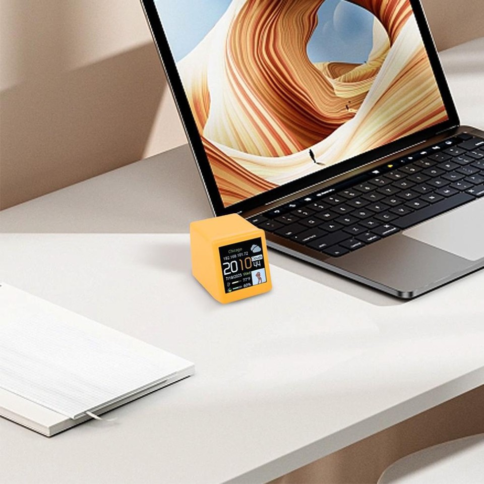 Desk Table Clocks BitCoin Stock Price Display Desktop Gadget Weather