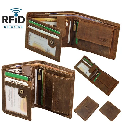 WILD THINGS ONLY !!! Herren Leder Geldbörse Echtleder Portemonnaie RFID-Schutz Geldbeutel Portmonee
