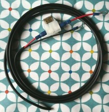 2m solar charge controller to battery DC cable FUSED motorhome camper 1mm sq 10A
